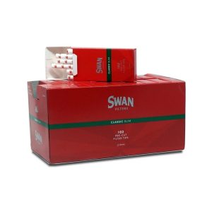 Swan Red Classic Slim Poppa Tips 6 mm Filters – 20 Packs of 120 Filters