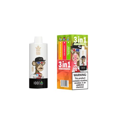 master-365 Bang King 85K 3-in-1 – 85,000 puffs – Lemon Tea / Lychee / Mango Ice