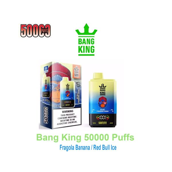 master-368 Bang King 50K 2-in-1 – 50,000 puffs – Strawberry Banana / Red Bull Ice