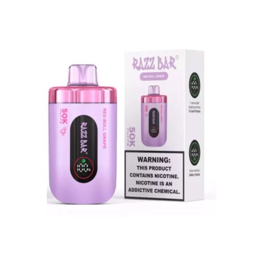 Razz Bar 50K – 50,000 puffs – Grape & Red Bull / Red Bull Grape