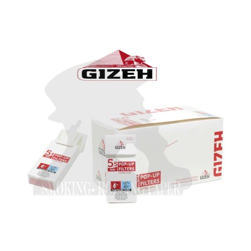 master-37 Gizeh Extra Slim Pop-Up 5.5 mm Filters – 20 Cases of 126 Filters