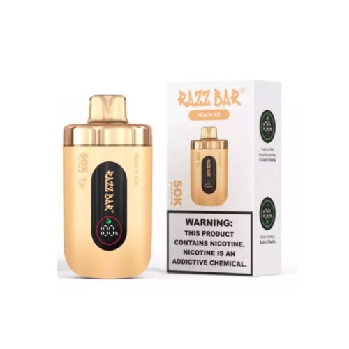 Razz Bar 50K – 50,000 puffs – Peach Ice