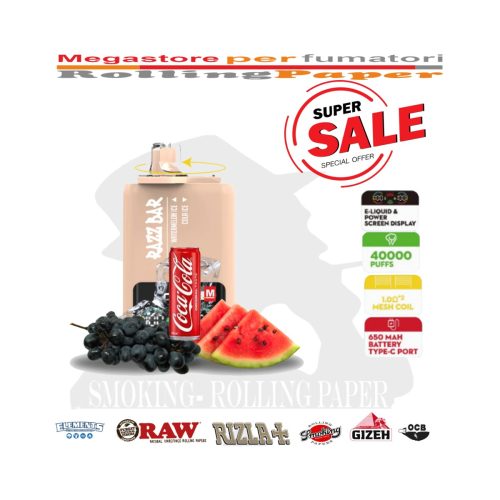 master-376 Razz Bar 40K – 40,000 puffs – Ice / Cola