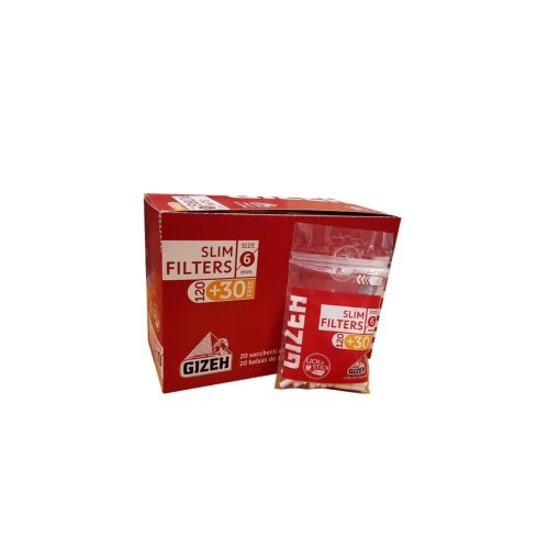 master-38 Gizeh Slim 6 mm 120+30 Filters – Pack of 150 Filters