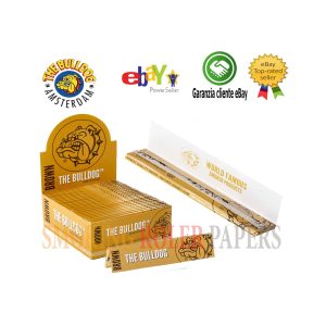 The Bulldog Brown King Size Slim Rolling Papers – Pack of 50 Booklets