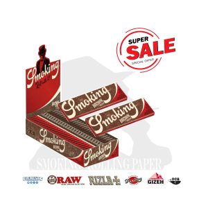 Smoking Brown Regular Size Rolling Papers – Pack of 25 Booklets