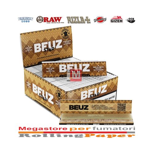 BEUZ Star King Size Rolling Papers – Pack of 50 Booklets