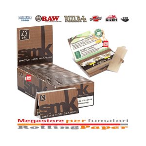Smoking Brown White Regular Size Rolling Papers – Pack of 25 Booklets