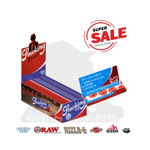 master-4 Smoking Blue Tree Free Regular Size Rolling Papers – Pack of 50 Booklets