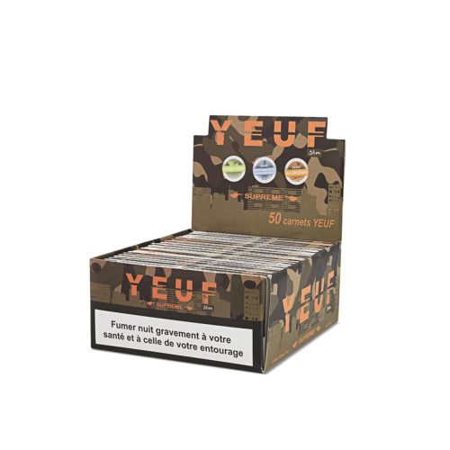YEUF Supreme King Size Rolling Papers – Pack of 50 Booklets