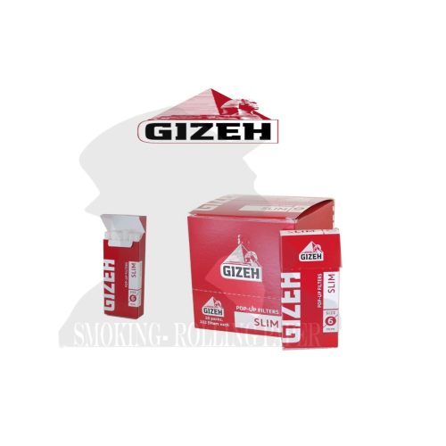 master-42 Gizeh Red Slim Pop-Up 6 mm Filters – 10 Cases of 102 Filters