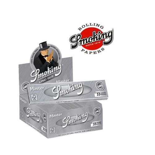 master-5 Smoking Master King Size Slim Rolling Papers – Display Box of 50 Booklets