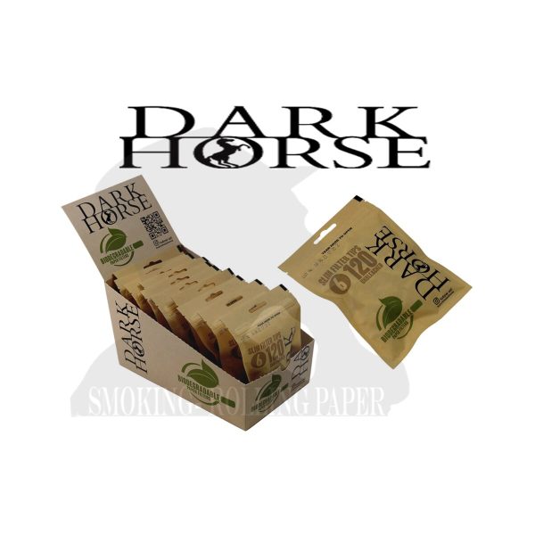 Dark Horse Slim 6 mm Organic, Unbleached & Biodegradable Filters – 10 Bags of 120 Filters