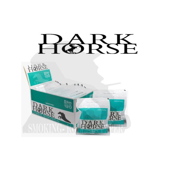 master-52 Dark Horse Menthol Slim 6 mm Filters – 10 Bags of 120 Filters