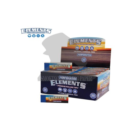 Elements Wide Slim Perforated Cardboard Filter Tips – 50 Booklets
