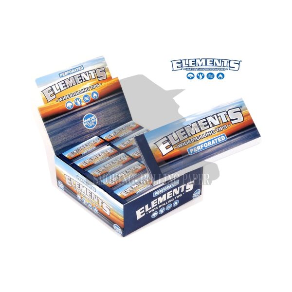 master-64 Elements Wide King Size Perforated Cardboard Filter Tips – 50 Booklets