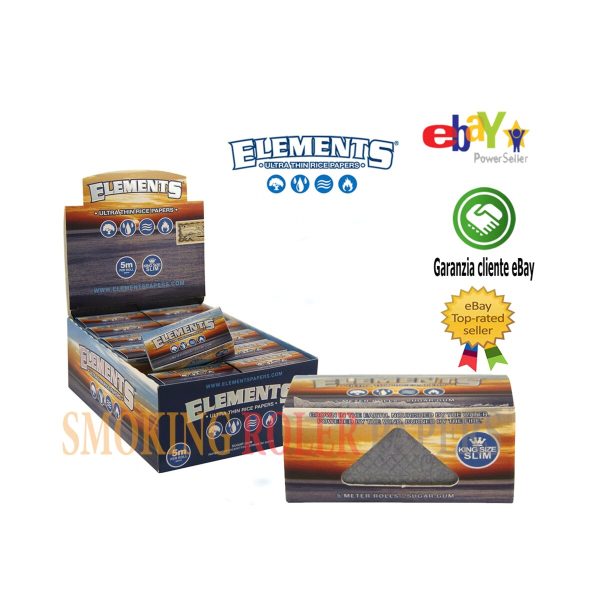 master-70 Elements Rolls King Size Slim Rolling Paper Rolls – 24 Rolls