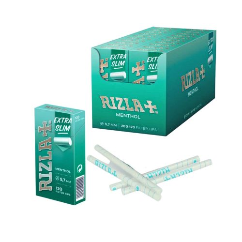 master-71 Rizla Menthol Pop Tips Ultra Slim 5.7 mm Stick Pack Filters – 120 Filters