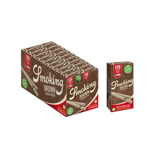 master-72 Smoking Brown Ultra Slim 5.7 mm Biodegradable Filters – 20 Boxes of 120 Filters