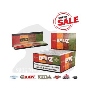 BEUZ White King Size Slim Rolling Papers – Pack of 50 Booklets