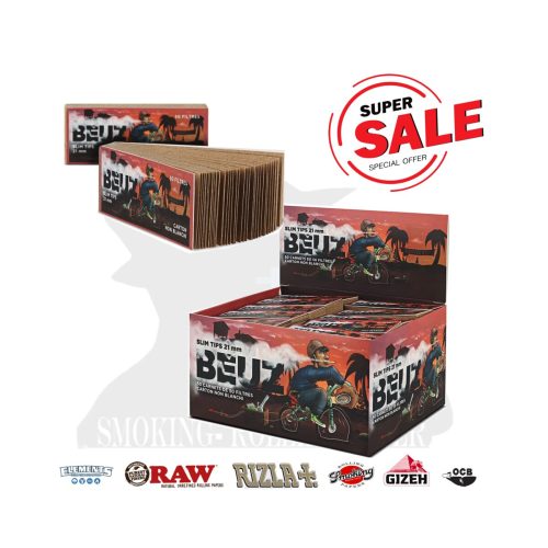 BEUZ Brown Bike Regular 60 × 21 mm Cardboard Filter Tips – 50 Booklets