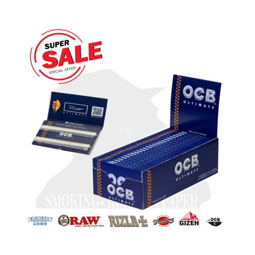 master-84 OCB Ultimate Regular Size Rolling Papers – Pack of 25 Booklets