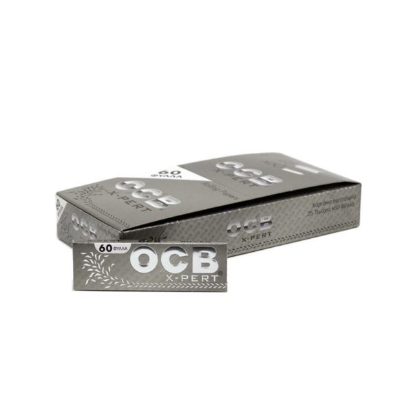 master-9 OCB X-Pert Silver Regular Size Rolling Papers – Pack of 50 Booklets