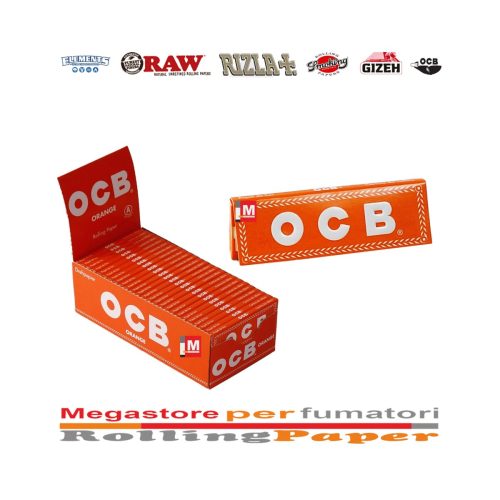 master-91 OCB Orange Regular Size Rolling Papers – Pack of 50 Booklets