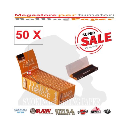 Dark Horse Liquorice Regular Size Rolling Papers – Pack of 50 Booklets